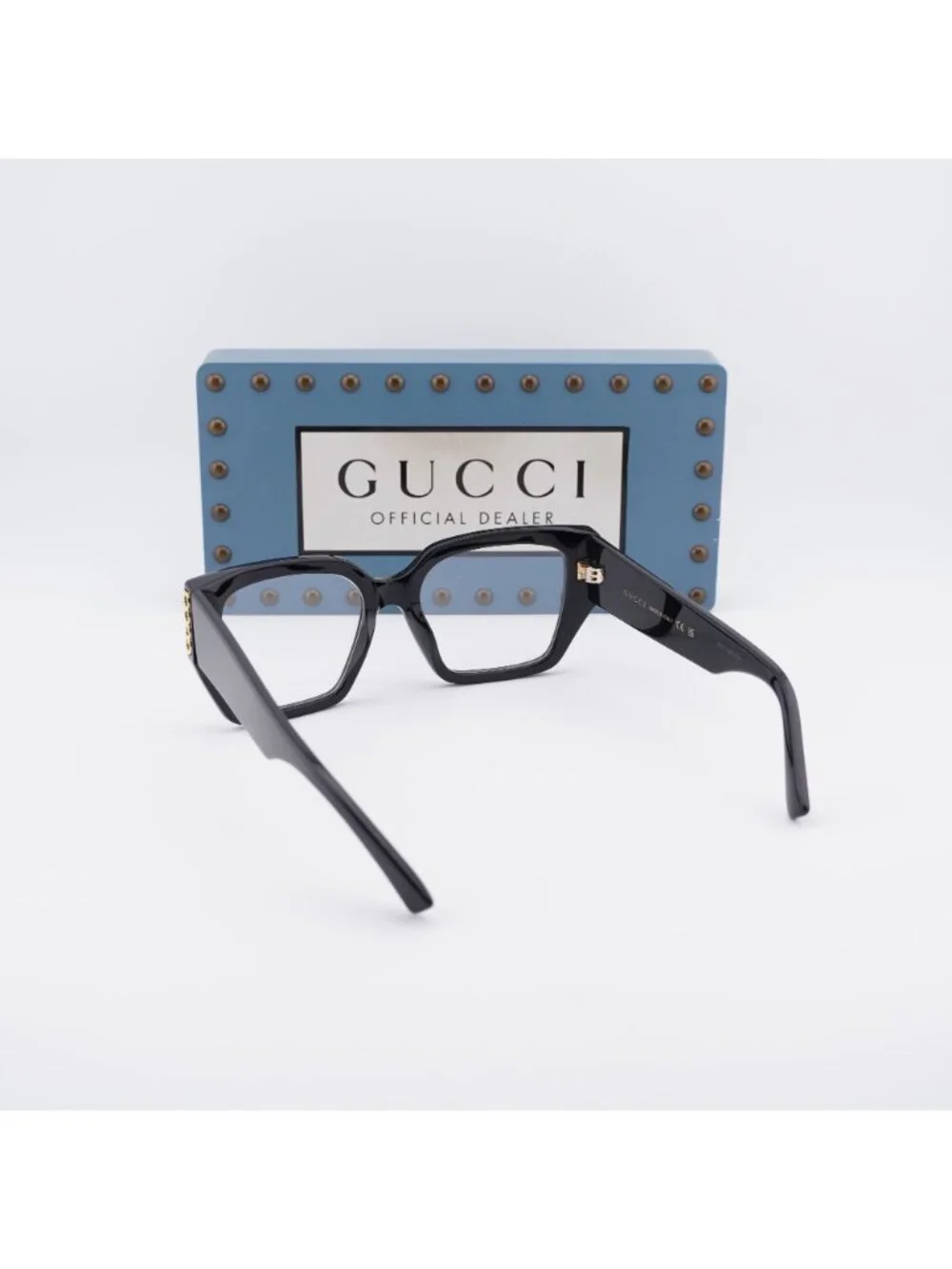 Gucci GG2042O 001 Square 53mm Eyeglasses - Black
